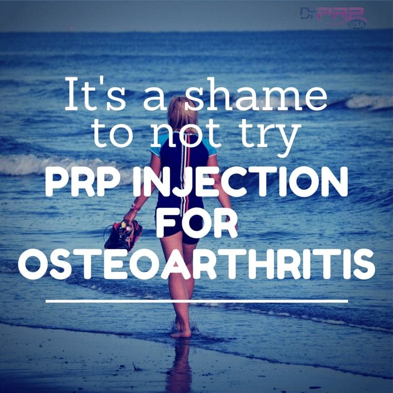 It’s A Shame If You Haven’t Tried PRP For Osteoarthritis [INFOGRAPHIC]