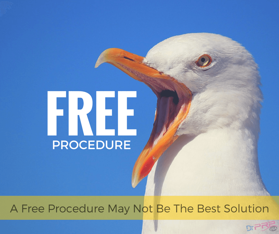 Free Surgeries Are More Expensive Than Out-of-Pocket PRP Injections