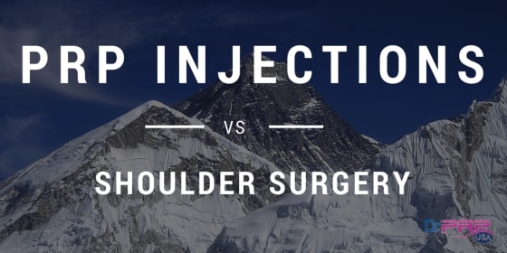 PRP Shoulder Injection vs Shoulder Surgery