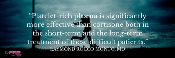 Unfortunately, Cortisone Doesn’t Work; PRP Injections Do