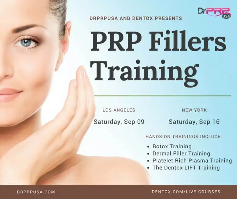 New Live Botox, Dermal Filler And Platelet-Rich Plasma Training