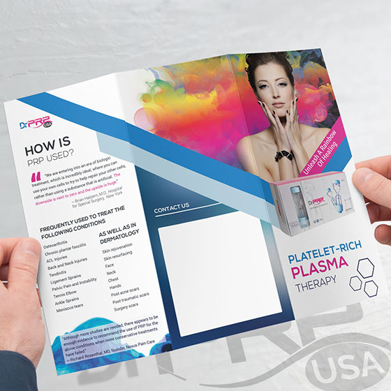 PRP Therapy Marketing Brochure – Skincare