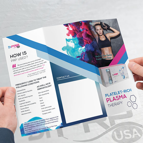 PRP Therapy Marketing Brochure – Sports Medicine